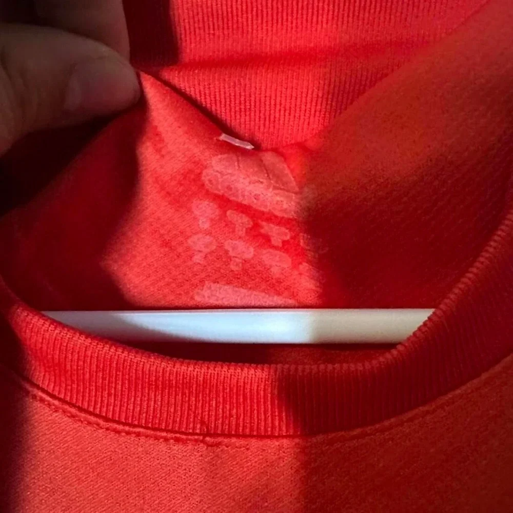Adidas Red Center Logo Jersey Tee
